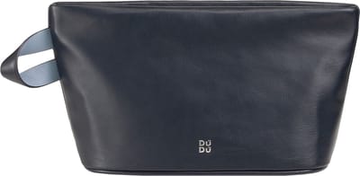 DuDu Fuerteventura Cosmetische tas Leder 28 cm - 5 L - Ritssluiting - navy
