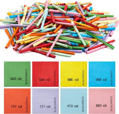 Tombola loten - Loterij tickets - Feest organiseren - Geen herhalende nummers - 500 stuks - Kleurrijk gemengd