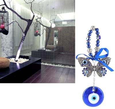 Dailygoods- Hanger Boze Oog - Wanddecoratie - Talisman - Amulet - Geluk - Handgemaakt