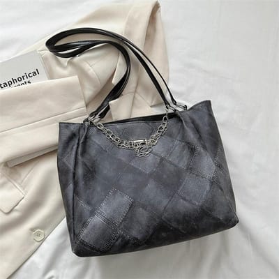 Koreaanse Versie van Onderarmtas met Grote Capaciteit voor Dames in de Winter Nieuwe Casual Draagtas Modieuze Koreaanse Versie van Schoudertas Crossbodytas gray