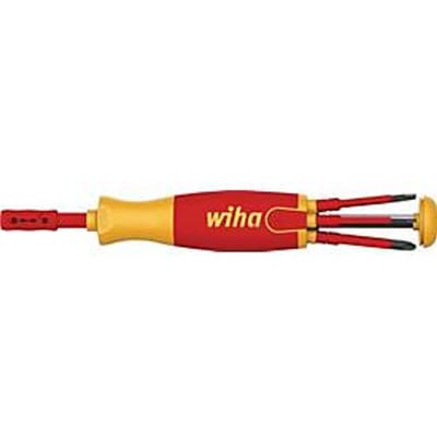 Wiha Schroevendraaier met bitmagazijn LiftUp electric Pozidriv, PlusMin/Pozidriv, sleufkop met 6 slimBits - 41234