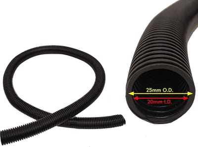 2 Meter Verlengslang voor Regenton - 25mm Diameter - Waterafvoer Slang