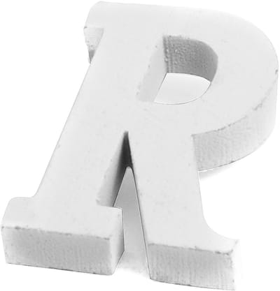 ARTYFETES - Kleine witte houten letter r 5 cm bruiloftsdecoratie