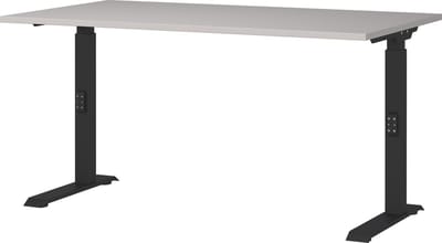 Bureau Galileo Zwart - Kasjmier - 140x80cm - Hoogte 91 cm - In hoogte verstelbaar