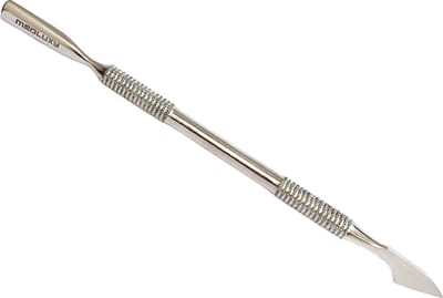 MEDLUXY® Pro - Bokkepootje en Nagelriemmesje - Smal - 14 cm (cuticle pusher & Cleaner, Nagelriemduwer met Nagelriemverwijderaar) [PN-0502]