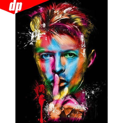 Diamant schilderij 5d David Bowie Kit diamant borduurwerk volledige weergave diamant 30X40
