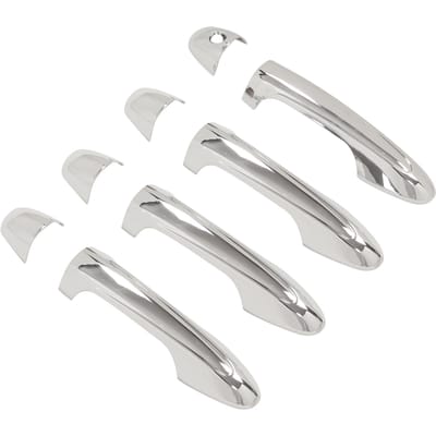 8 Stuks Auto Buitendeurklink Cover ABS Chroom Deurbeschermer voor HILUX REVO AN120 AN130 white