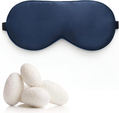 Zijde Slaapmasker voor Volwassenen - 100% Mulberry Zijde Zwart Oogmasker - Zacht, Ademend en Anti-Rimpel voor Thuis en Reizen - Perfect Cadeau voor Stellen en Valentijnsdag