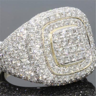 Niet Vervagen Forever 18 k Gouden Diamanten Ringen Mannen Hiphop Peridot Edelsteen Anillos De Bizuteria Bruiloft Bague Diamanten Sieraden Ring Box 9