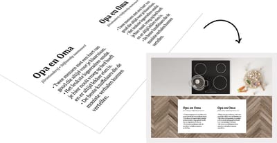 Keukenloper - Loper keuken - Woordenboek - Quotes - Spreuken - 'Opa en oma' - 120x60 cm - Keukenloper vinyl