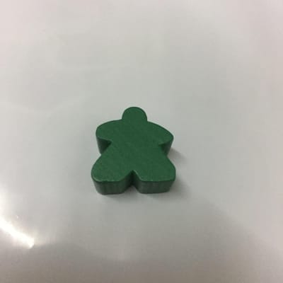 14 stuks Houten Mensachtige Meeples Pion Schaakstukken 14 Kleuren Standaard Maat 16 mm Voor Meeple Carcassonne Bordspel Accessoires groen
