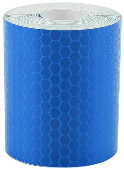 Allecto plus - Reflecterende waarschuwingstape voor trailers, auto's en fietsen - 5cmx veiligheidsklevende tape - blauw