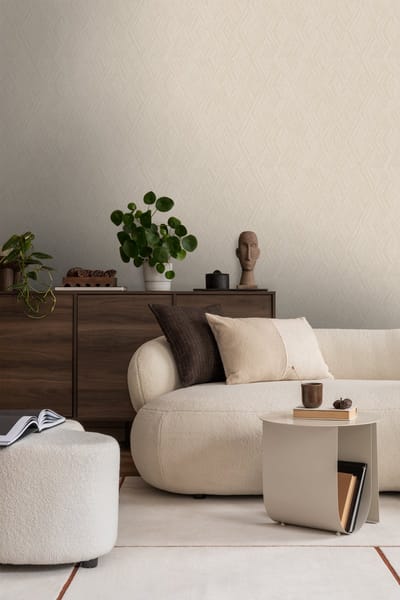 Origin Wallcoverings behang grafisch 3D motief zand beige - 53 cm x 10.05 m - 347839