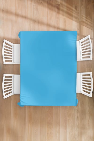Tafelkleed - Tafellaken - 130x170 cm - Blauw - Licht - Kleuren - Binnen en Buiten