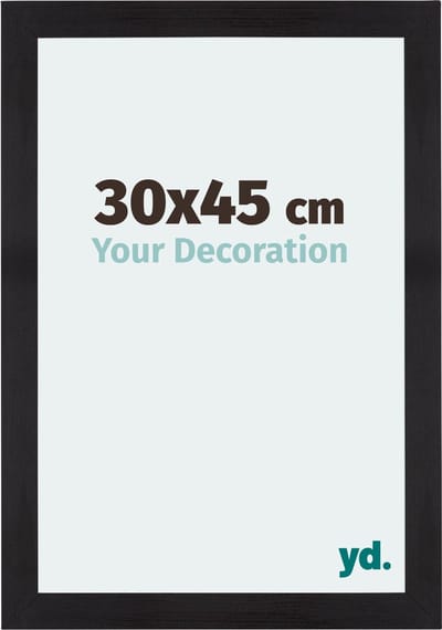 Your Decoration - Fotolijst 30x45 cm - MDF - Zwart Houtnerf - Mura