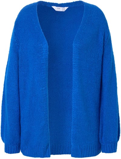 Angel of Style - Dames - Vest straight fit ballonmouwen - Blauw - Maat 50+