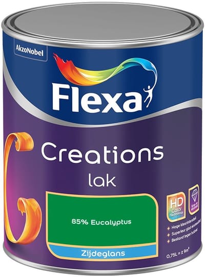 Flexa - Creations Lak Zijdeglans - 85% Eucalyptus - Mengverf - 750 Ml