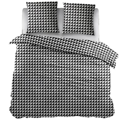 Snoozing Chanel Dekbedovertrek - Tweepersoons - 200x200/220 cm - Black