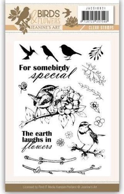 Clearstamp - Jeanine's Art - Birds and Flowers