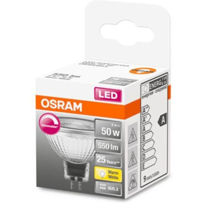 OSRAM LED lamp - Spot GU5.3 - 12V - 8W - 621 lumen - warm wit - dimbaar