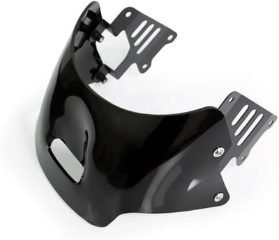 Motor Windscherm - Winddeflector Kuip - Comfortabel Rijden - Verbetert Rijwind - 1 kg - Zwart