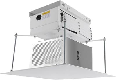 Projectorlift Elektrisch - Gemotoriseerde Houder - Verbergen Beamer - Volledige Afdekking - 1 Meter Slag - Wit