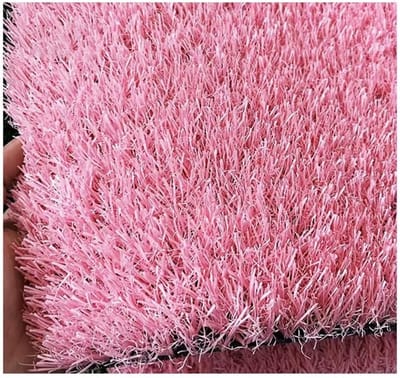 Synthetisch Grasrol - Kunstgazon Rol - Tuin Aankleden - Zelfdrainerend Ontwerp - 3 x 18 m - Roze