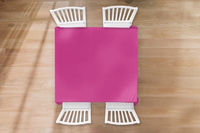 Tafelkleed - Tafellaken - 100x100 cm - Fuchsia - Neon - Kleuren - Binnen en Buiten