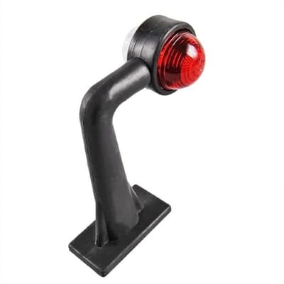 Contourlamp Rood/Wit 185 mm - Rechthoekige Positielamp voor Aanhangers