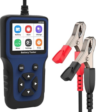 MMOBIEL Auto Accu Tester - 12V digitale batterij analyzer met kleurendisplay