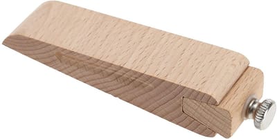 Dailygoods- Schuurpapierhouder Verstelbaar - Houten Schuurblok - Polijsttool - Beukenhout - 113 x 23 x 23 mm - Comfortabele Grip