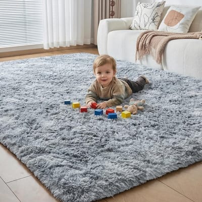 Dailygoods- Vloerkleed Zacht - Hoogpolig - Antislip - Modern - 120 x 180 cm - Pluizig Tapijt