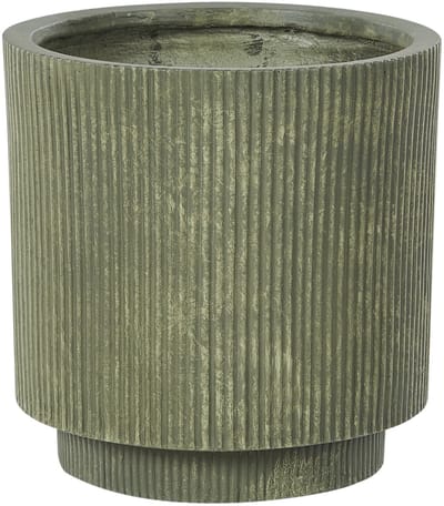 DARIA - Bloempot - Olijfgroen - 37 cm - Kleivezels