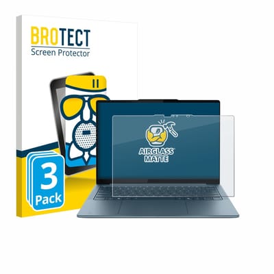 BROTECT - Screenprotector voor Lenovo Yoga Slim 7 Gen 10 14" Touch - Folie Beschermfolie Beschermglas matte 3 Stuks