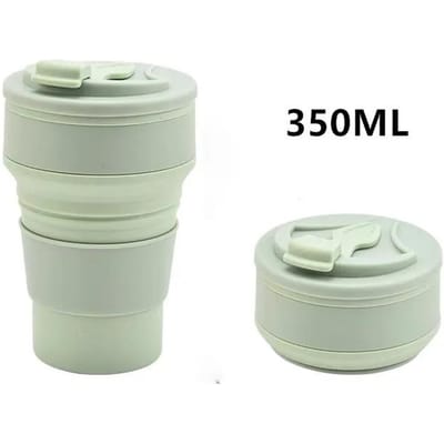 Sport mok Vouwbeker Inklapbare Reis Koffiemok BPA-vrij Voedselkwaliteit Siliconen Beststeller Minimalistisch Ontwerp 350ml