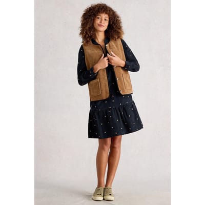 White Stuff Daria Cord Embroidered Dress Black Multi Taglia: 12 REGULAR | Abiti in T-Shirt Outlet | Donna | Nero
