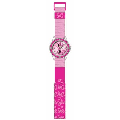 Minnie Kinder leertijdhorloge textielband klittenb