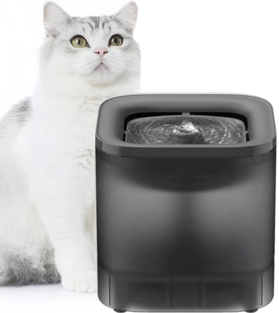 CRLYN® Drinkfontein Kat - Kattenfontein - Drinkbak Hond - Waterdispenser - Zwart