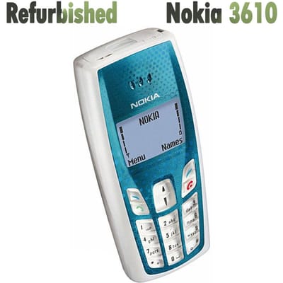 Gerenoveerde Originele Nokia 3610 2G GMS Ontgrendeld Mobiele Telefoon Met 1 SIM 1 battery 1 charger