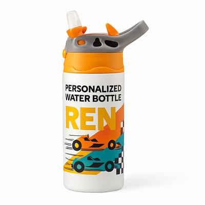 Klassieke il_1140xN.4680380511_m9e1 Drinkfles – Stijlvolle Fles voor Liefhebbers van Uniek Design - Waterfles voor kinderen (wit/oranje)
