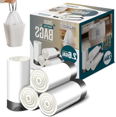 Vuilniszakken - Afvalzakken Prullenbak - Huishoudelijk Afval - Stevig Materiaal - 240 Stuks - Wit