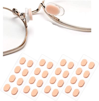 4 stuks Neuskussen - Anti-slip Neus Pads - Neuskussen - Neuspads voor brillen - Zelfklevende - Beige - 1.5mm