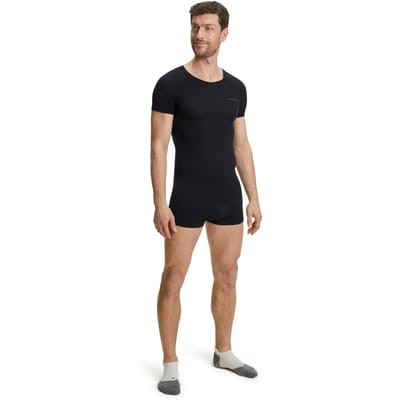 FALKE Ultralight Cool sneldrogend functioneel materiaal functioneel shirt met korte mouwen heren zwart - maat XXL