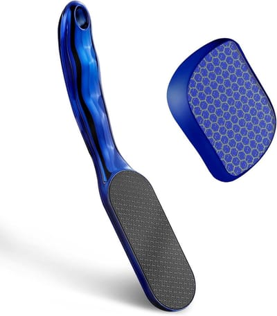 Voetvijl Set - Voetenverzorging - Huid Verwijderen - Nano Glas Materiaal - 2 Stuks - Blauw