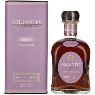 Steinhauser BRIGANTIA Single Malt Whisky SHERRY Cask Finish 46% Vol. 0,7l in geschenkverpakking