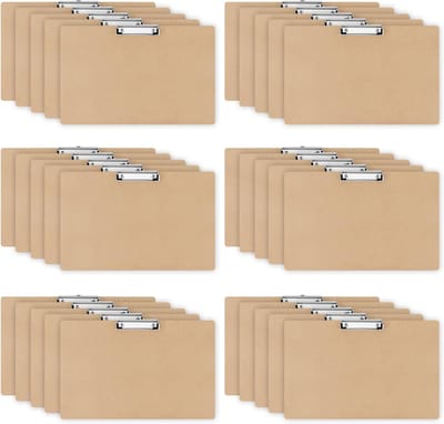 Klemborden Hout - Groot Formaat - Papier Organiseren - Duurzaam Hardboard - 11x17 Inch - Bruin