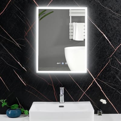 Badkamer Spiegelkast met LED Licht en Digitale Klok - 500x650mm