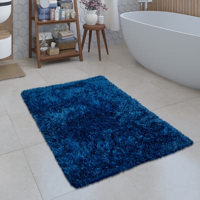 Badmat Kandela blauw 40x55 cm