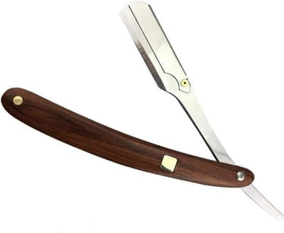Scheermes Houder - Handmatig Scheermes - Persoonlijke Verzorging - Vervangbaar Mesje - 14 cm Lengte - Metaal