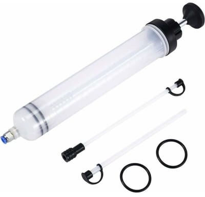 TOVBMUP Olie-afzuigspuit - 500 ml - Olie-afzuigpistool - Handpomp - Vloeistofafzuiger - Vulpomp - Geschikt voor remvloeistof, transmissievloeistof, koelvloeistof, motorolie-afzuigpomp
